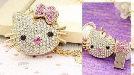 Crystal Hello Kitty pendrive